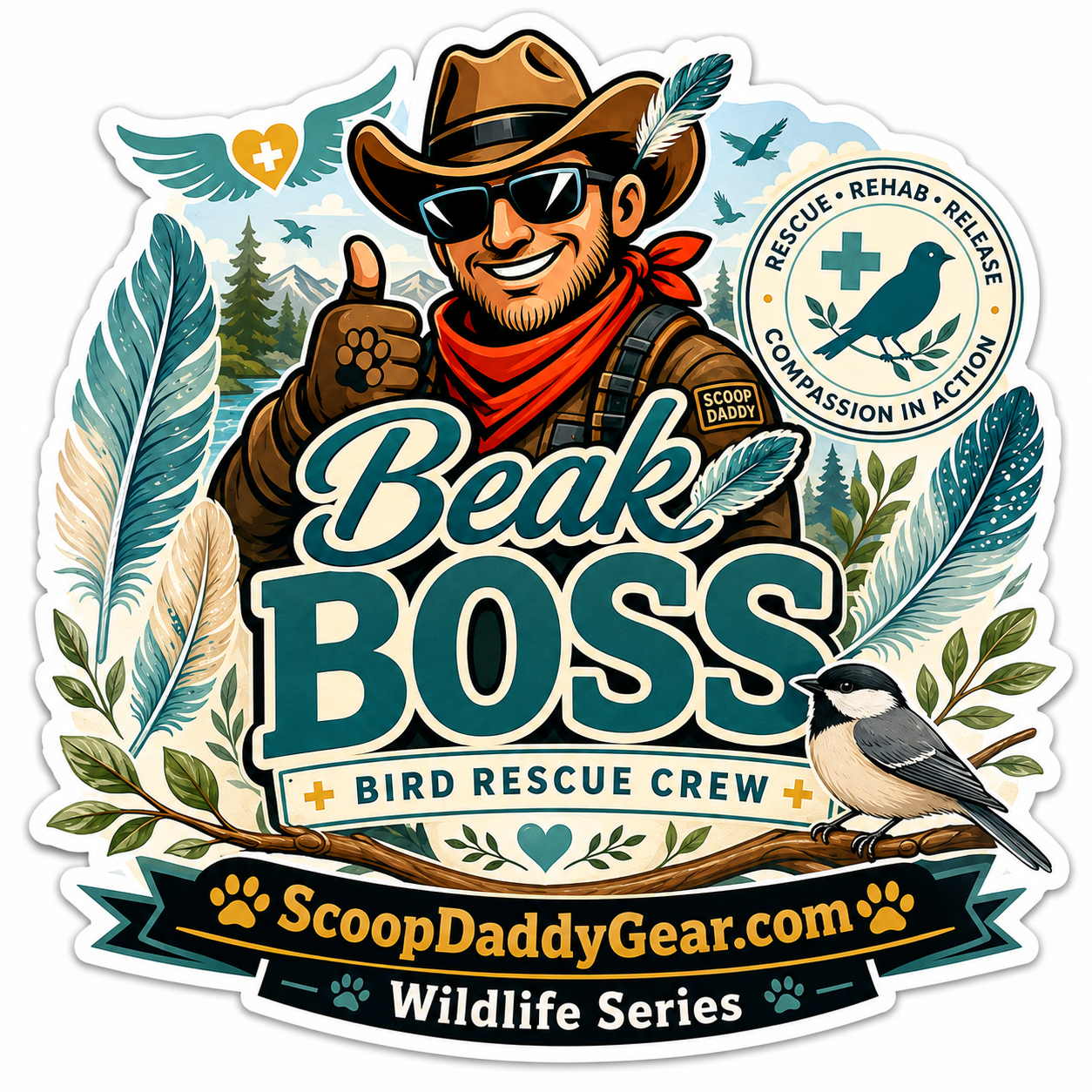 Scoop Daddy Mask - Wildlife Rescue Series