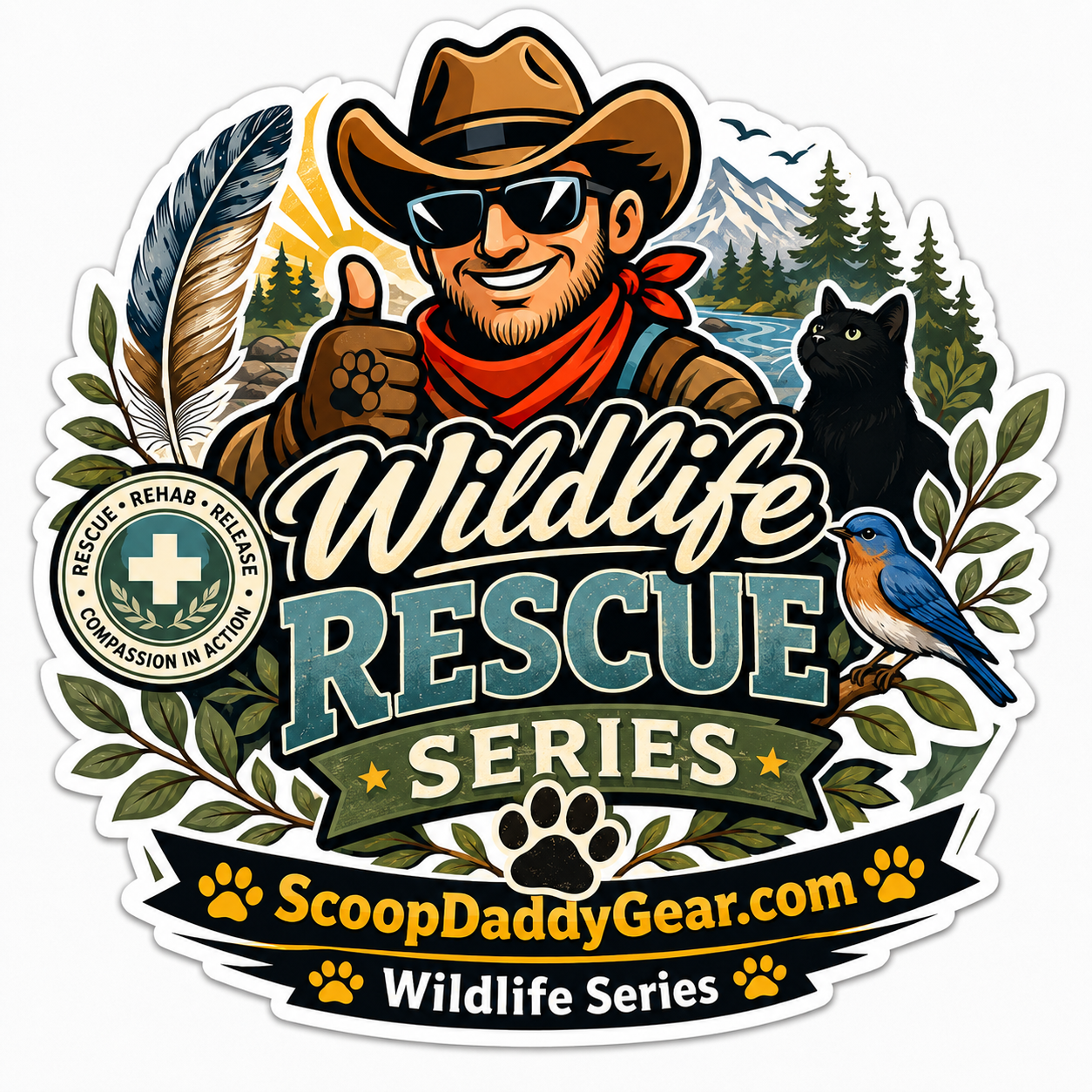 Scoop Daddy Mask - Wildlife Rescue Series