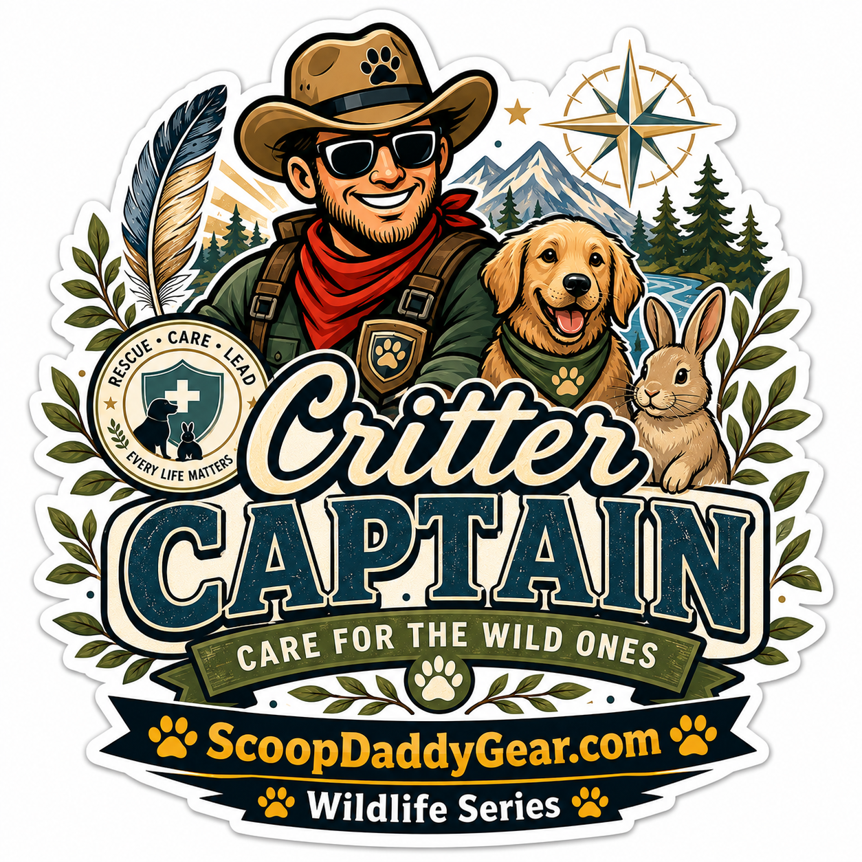 Scoop Daddy Mask - Wildlife Rescue Series